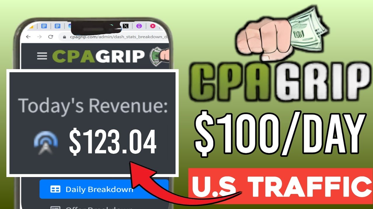 CPA Marketing: Free USA Traffic for $100 Daily On Cpagrip | Completely Free