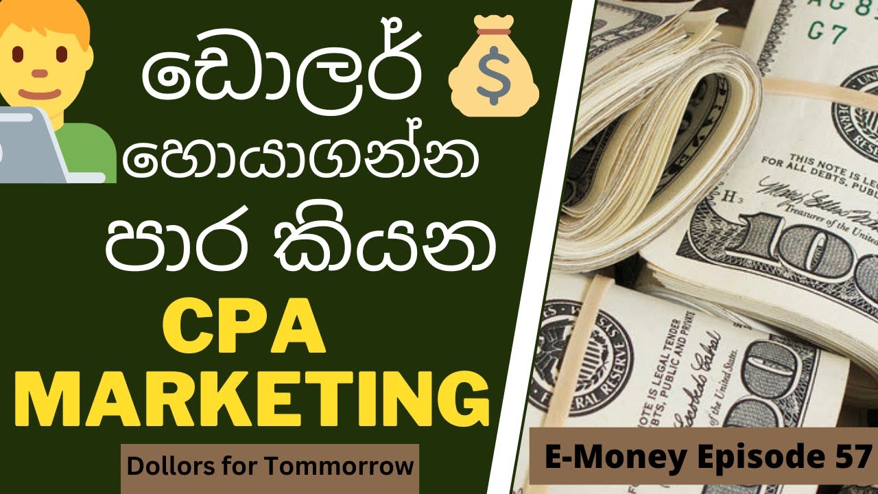 How to earn Dollars by CPA Marketing| CPAgrip| Picoworkers| affiliate marketing| e-money (Sinhala)